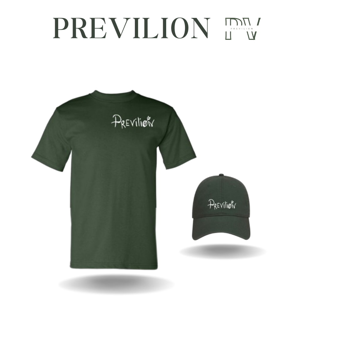 Previlion Ghost Print Short Sleeve Shirt & Ghost Print Premium Hat