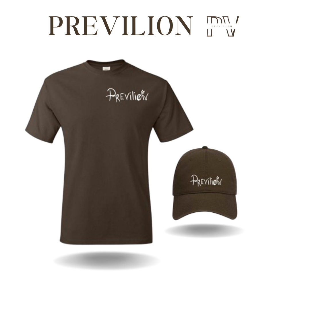 Previlion Ghost Print Short Sleeve Shirt & Ghost Print Premium Hat